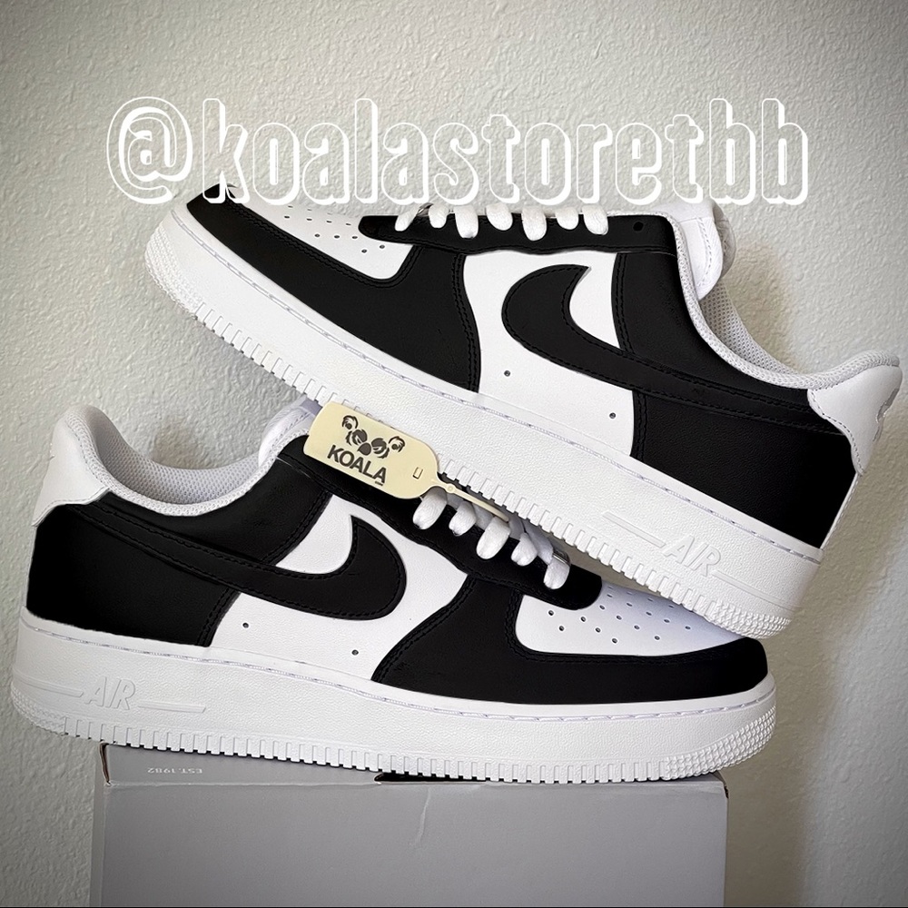 Nike Custom Air Force 1 Low Black NWT